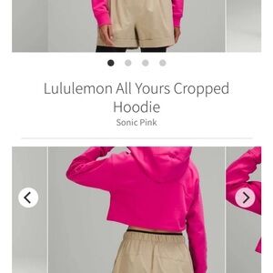 Lululemon All Yours Cropped Hoodie